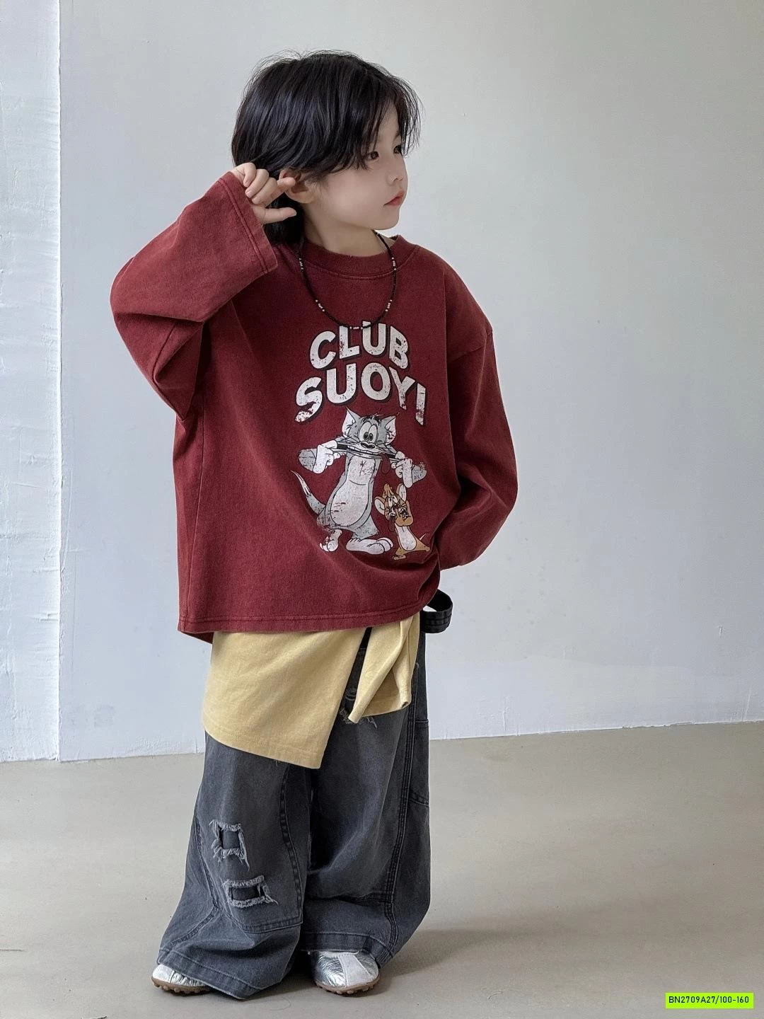 ÁO THUN TOM & JERRY BẠC MÀU