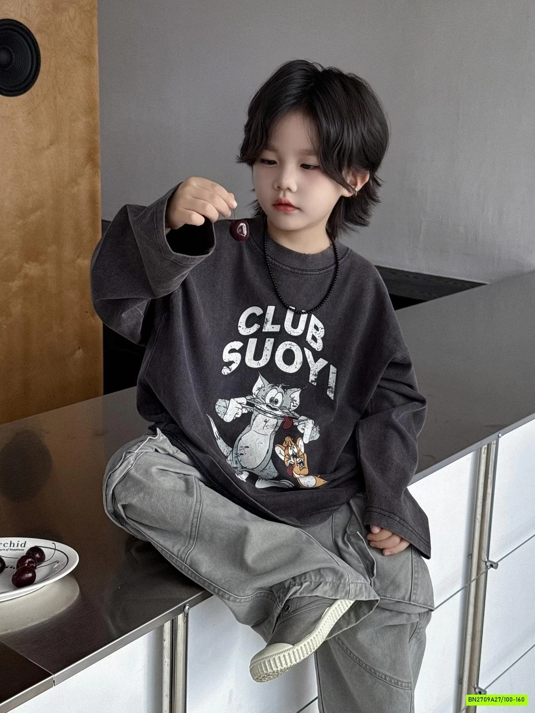 ÁO THUN TOM & JERRY BẠC MÀU