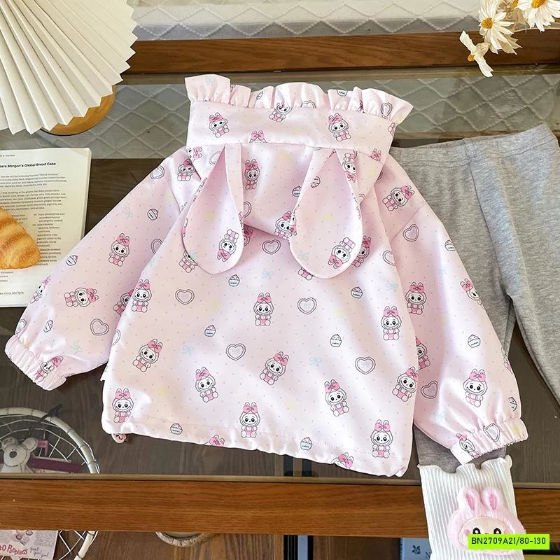 KHOÁC GIÓ LABUBU HỒNG