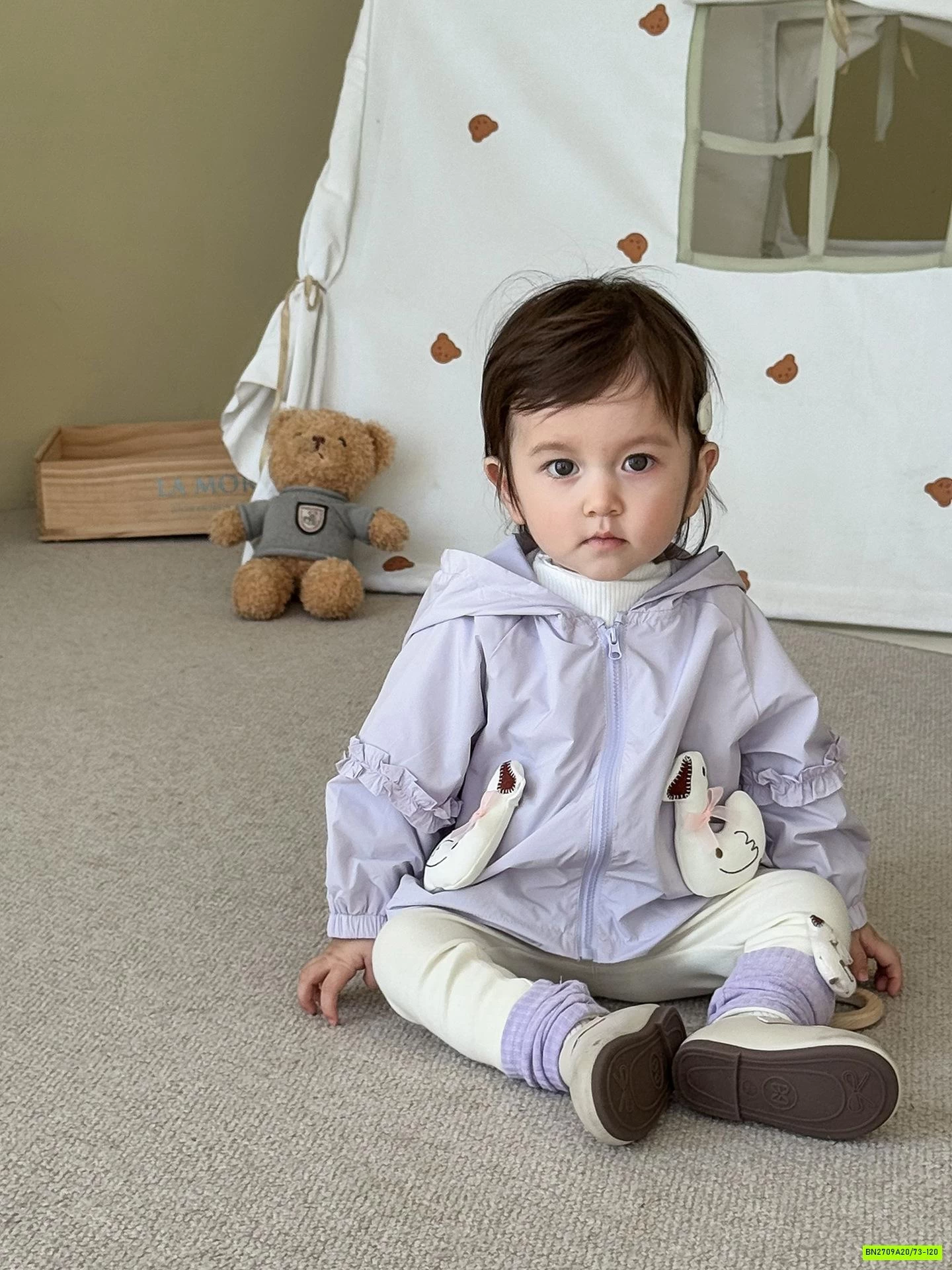 KHOÁC GIÓ GẮN VỊT TAI THỎ SZ NHÍ