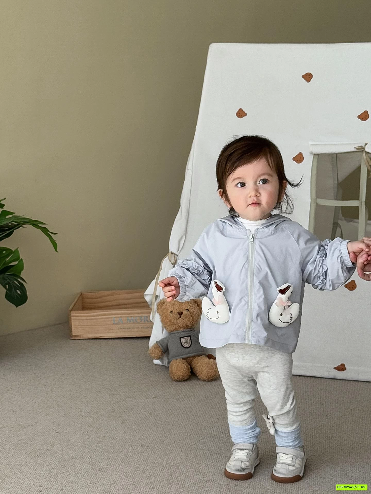 KHOÁC GIÓ GẮN VỊT TAI THỎ SZ NHÍ