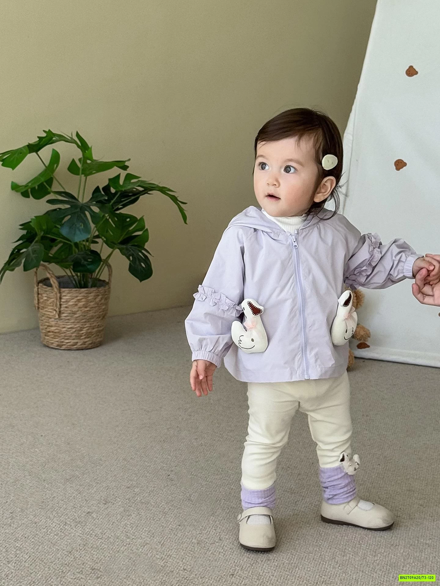 KHOÁC GIÓ GẮN VỊT TAI THỎ SZ NHÍ