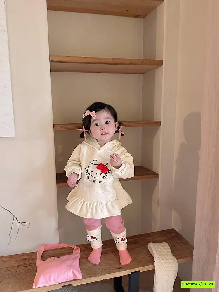 SÉT VÁY KITTY HỒNG DỄ THƯƠNG