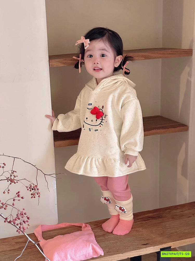 SÉT VÁY KITTY HỒNG DỄ THƯƠNG