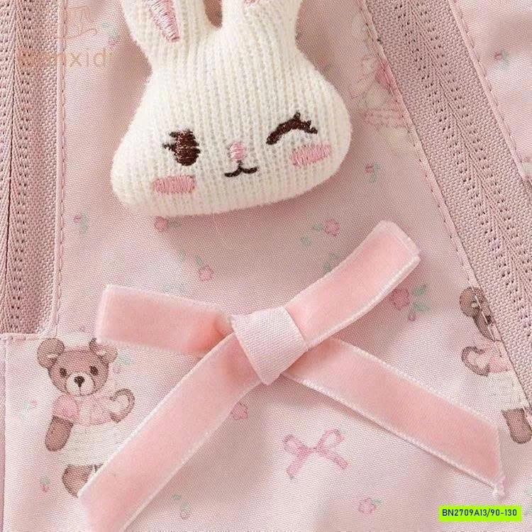 KHOÁC GIÓ TRẦN TRÁM THỎ HỒNG