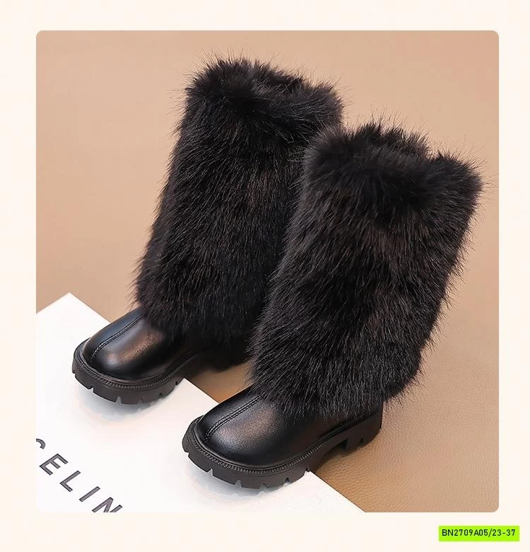 BOOT NGANG GỐI PHỦ LÔNG THỎ SANG CHẢNH