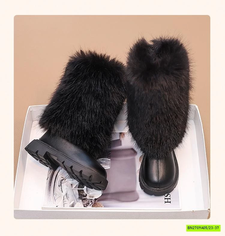 BOOT NGANG GỐI PHỦ LÔNG THỎ SANG CHẢNH