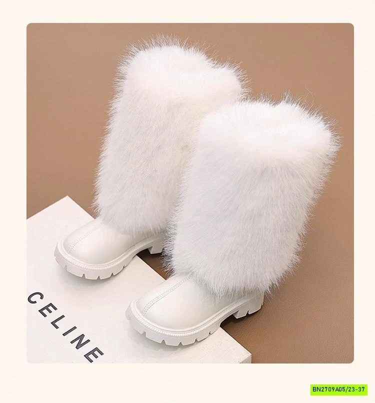 BOOT NGANG GỐI PHỦ LÔNG THỎ SANG CHẢNH