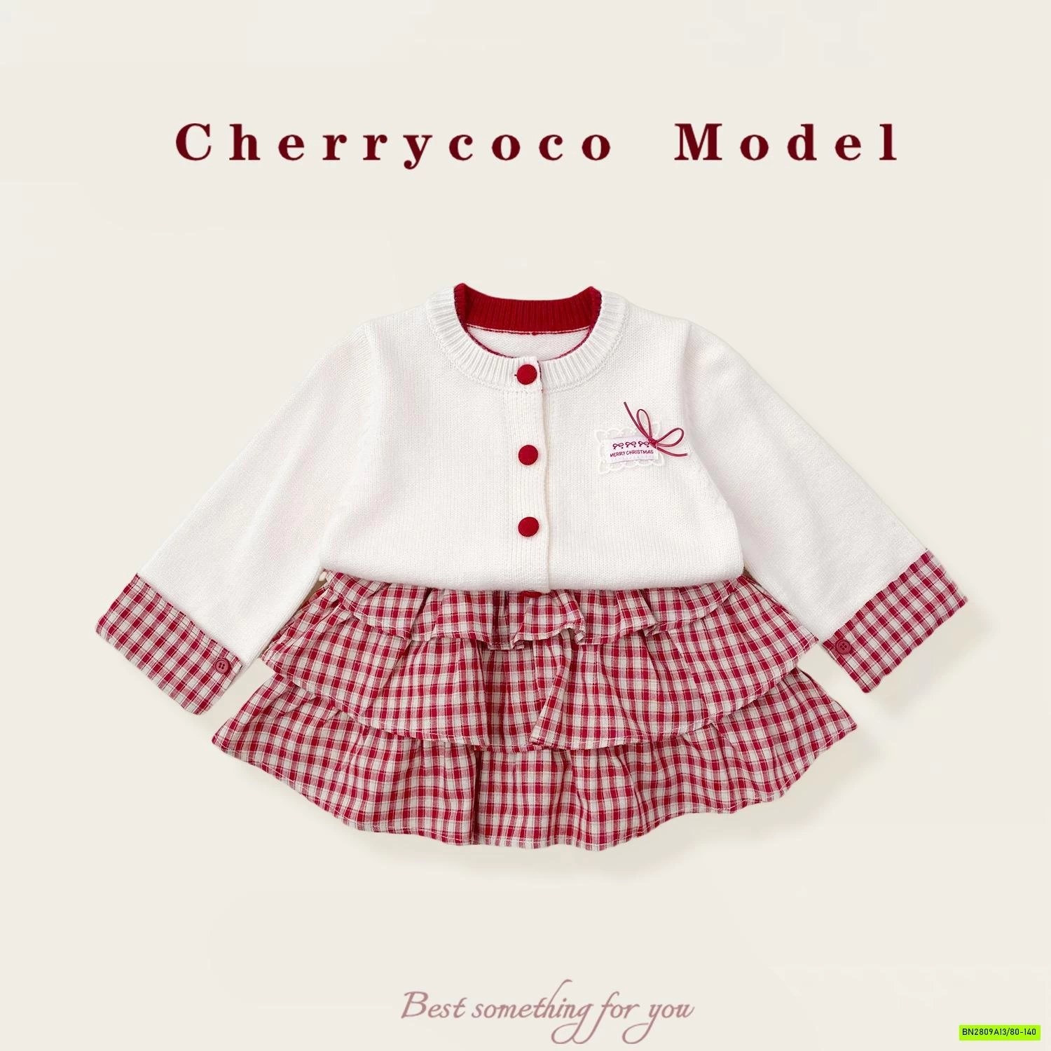 SÉT CARIGAN + CV ĐỎ CHERRYCOCO