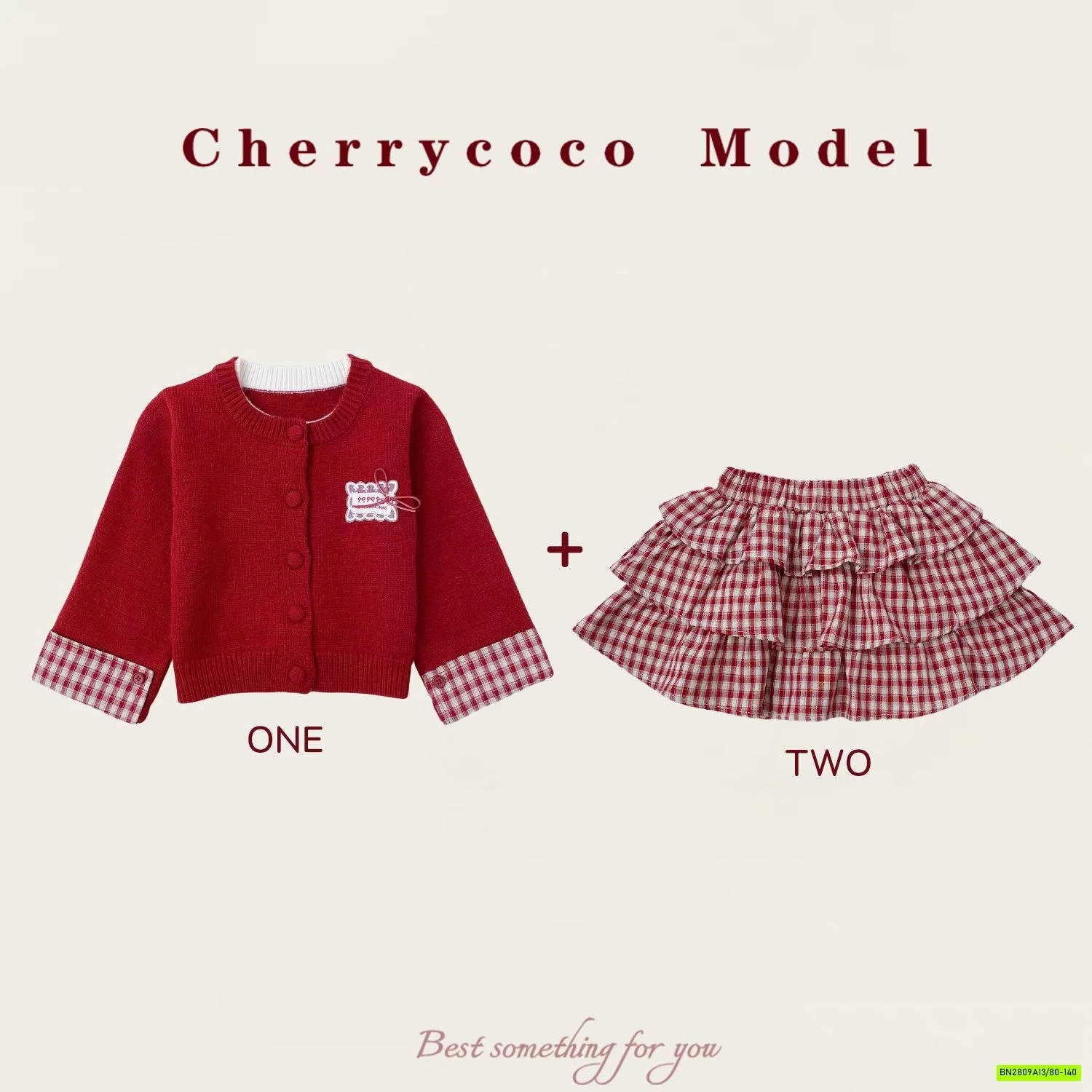 SÉT CARIGAN + CV ĐỎ CHERRYCOCO