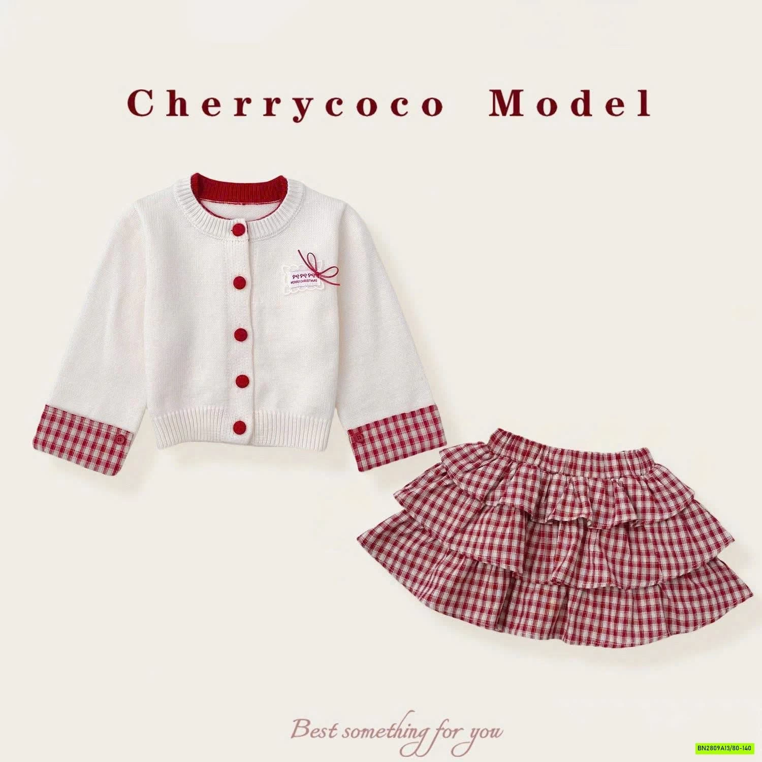 SÉT CARIGAN + CV ĐỎ CHERRYCOCO