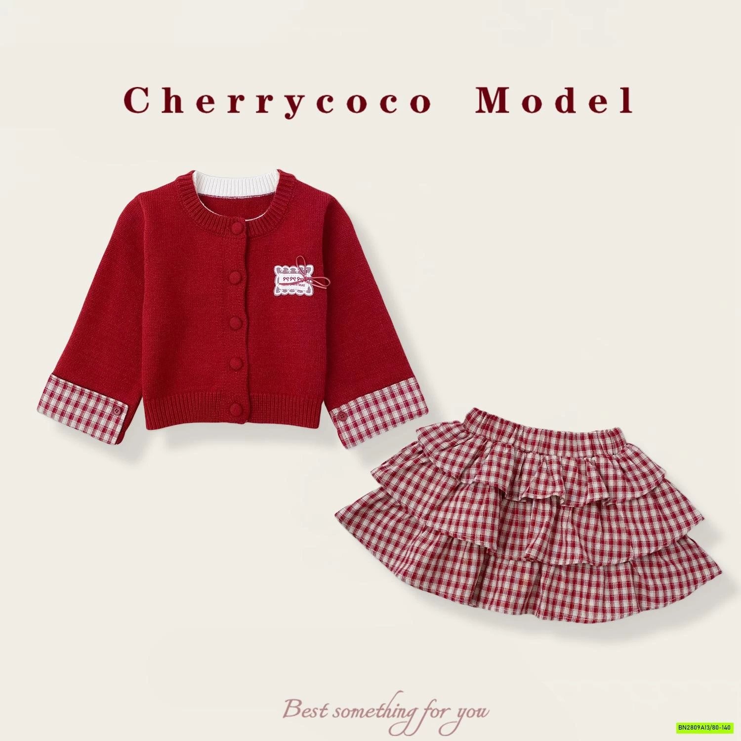 SÉT CARIGAN + CV ĐỎ CHERRYCOCO