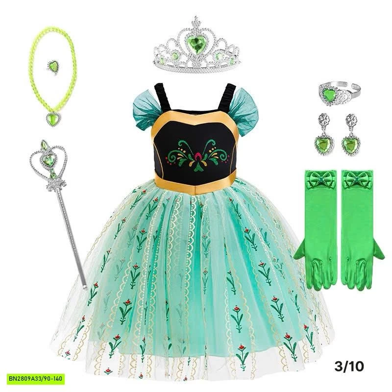 ĐẦM CÔNG CHÚA DISNEY KÈM PHỤ KIỆN