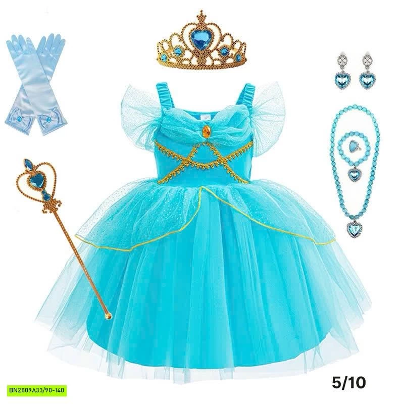 ĐẦM CÔNG CHÚA DISNEY KÈM PHỤ KIỆN