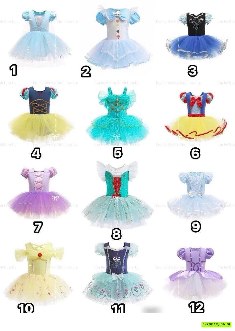 BST VÁY COSPLAY CÔNG CHÚA DISNEY