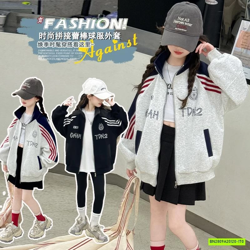 KHOÁC NỈ PHỐI SỌC CỔ BẺ SZ ĐẠI