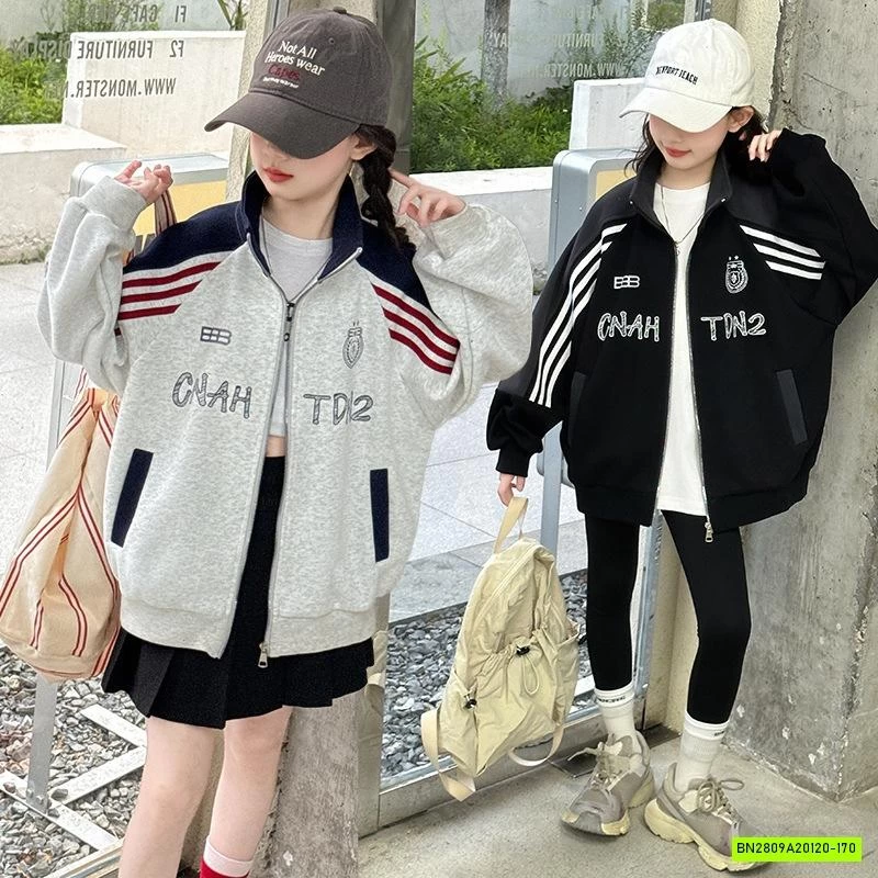 KHOÁC NỈ PHỐI SỌC CỔ BẺ SZ ĐẠI