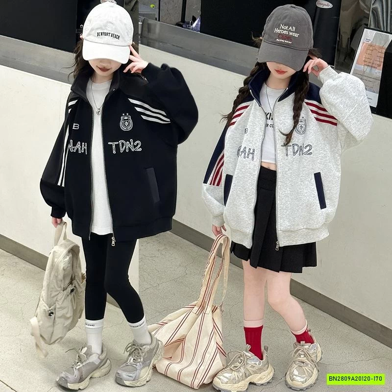 KHOÁC NỈ PHỐI SỌC CỔ BẺ SZ ĐẠI