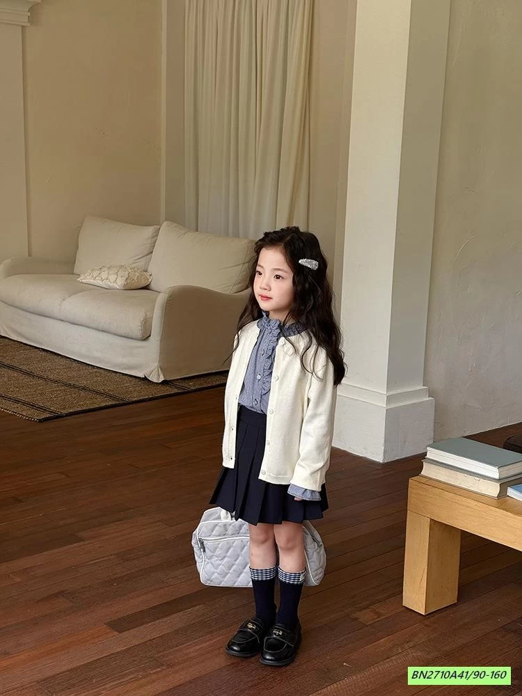 CARDIGAN TRƠN MÀU 25F079 AMBB