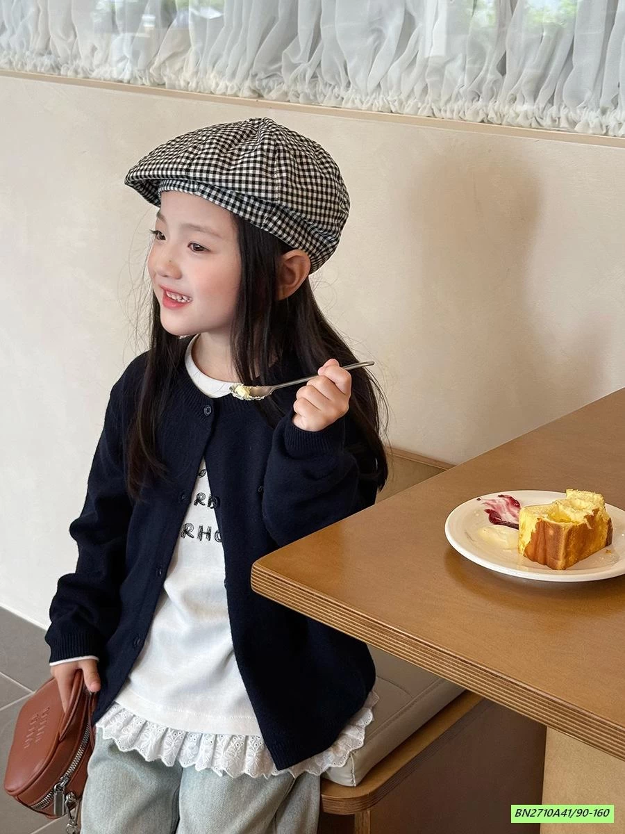 CARDIGAN TRƠN MÀU 25F079 AMBB