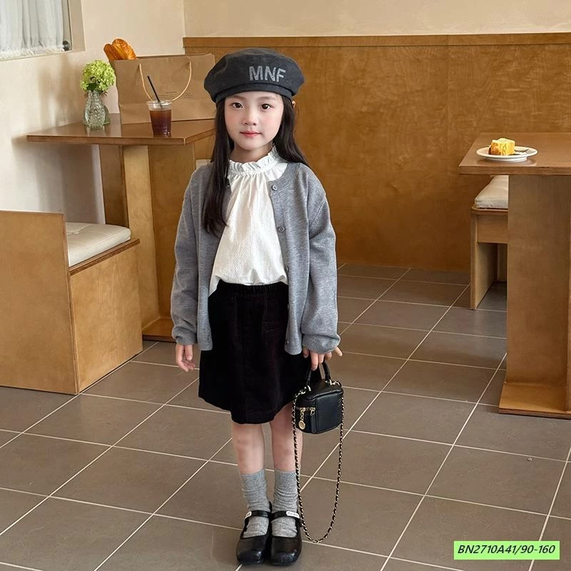 CARDIGAN TRƠN MÀU 25F079 AMBB