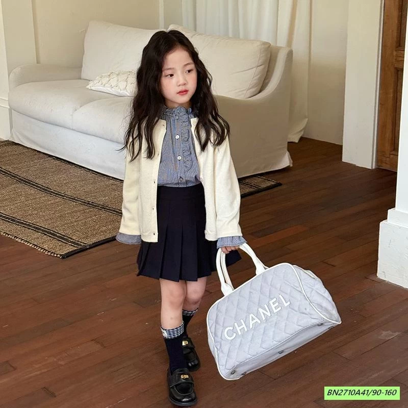 CARDIGAN TRƠN MÀU 25F079 AMBB