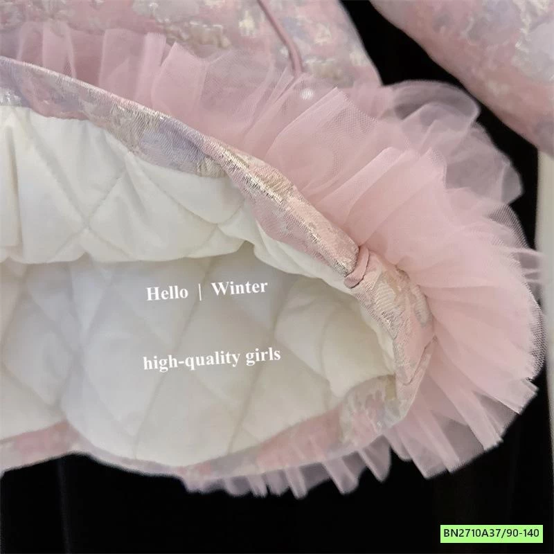 VÁY SƯỜN XÁM HOA TRẦN BÔNG PHỐI REN