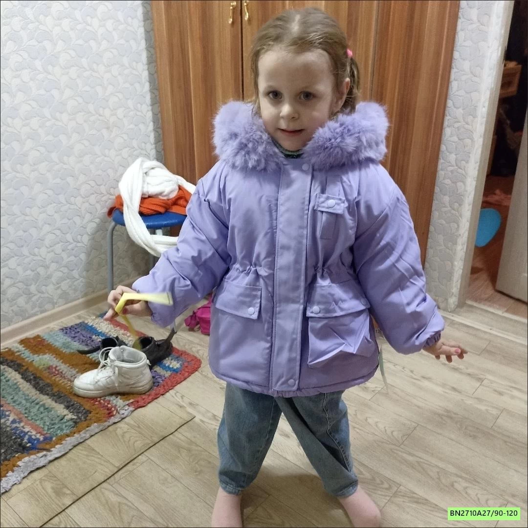 KHOÁC PARKA TÍM MŨ LÔNG