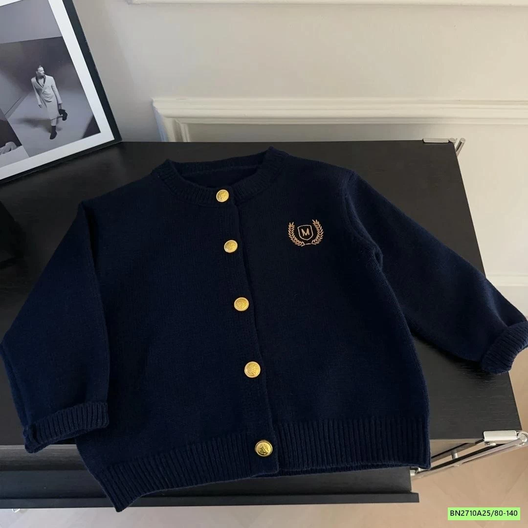 CARDIGAN LEN THAN THÊU LOGO