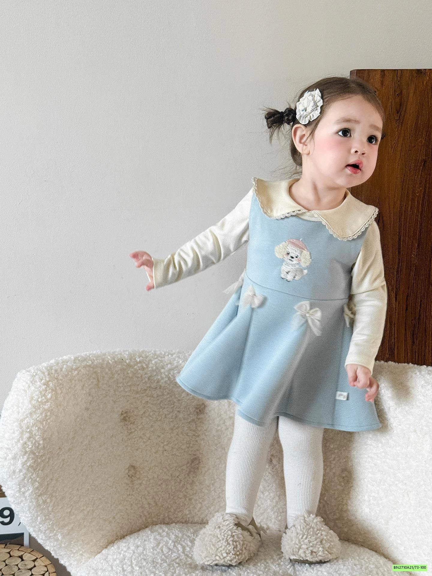 ĐẦM NỈ CÚN XANH SZ NHÍ