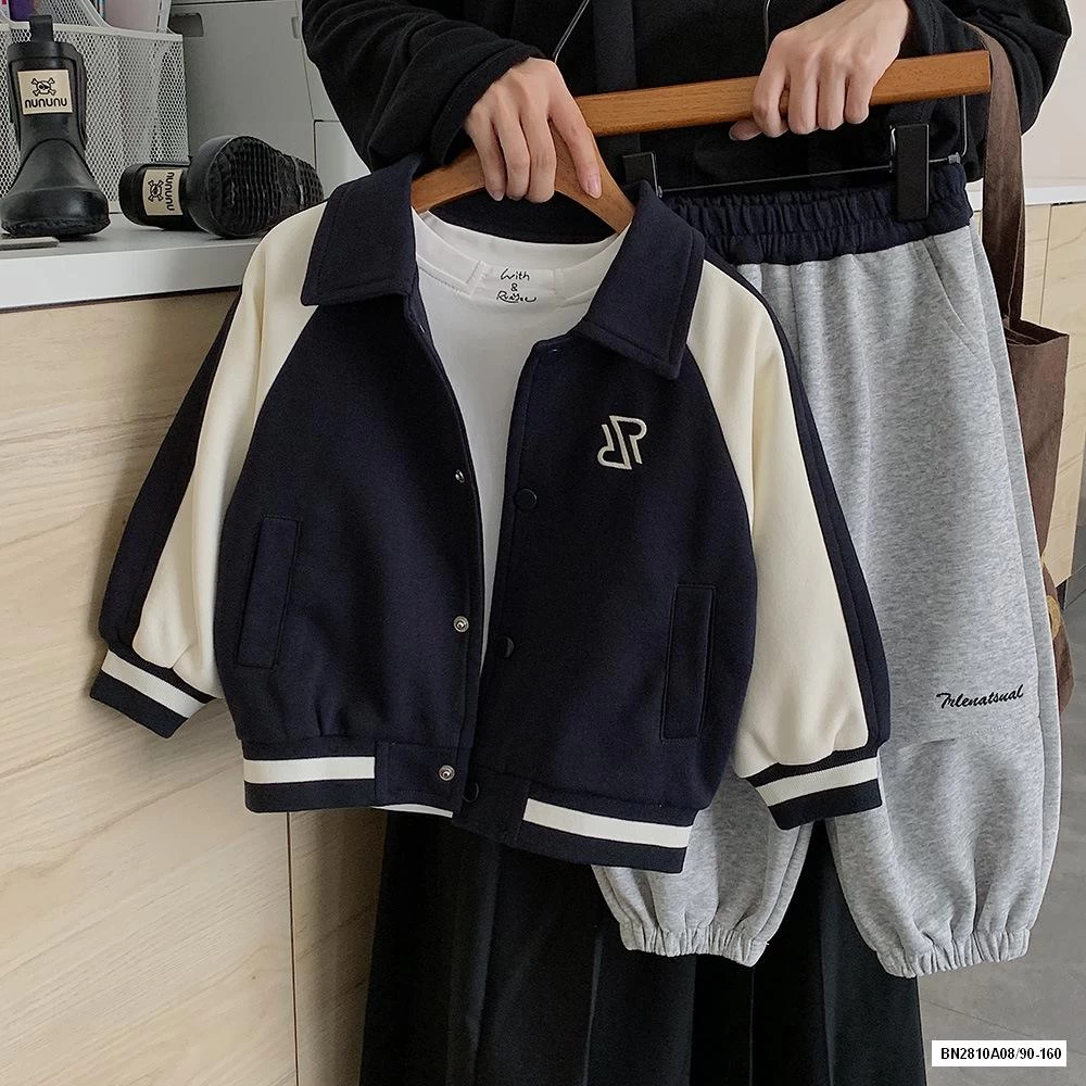 KHOÁC NỈ BÓNG CHÀY CỔ BẺ