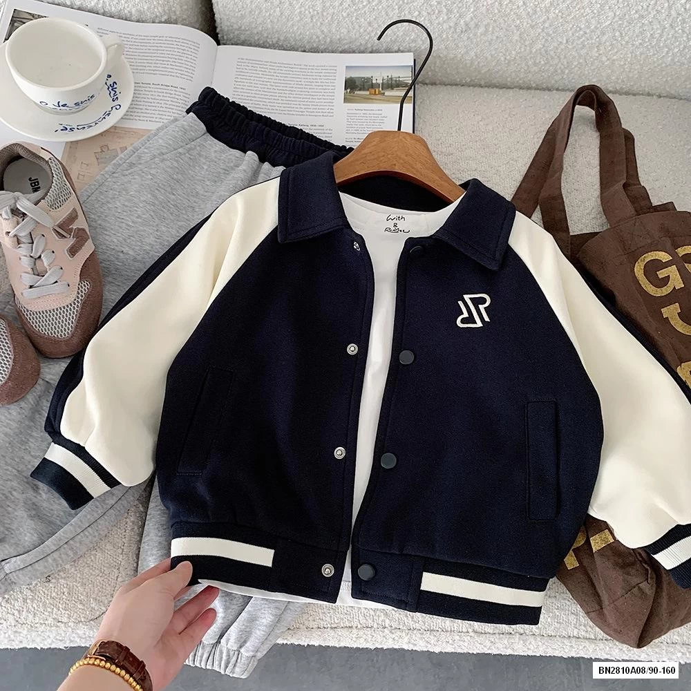 KHOÁC NỈ BÓNG CHÀY CỔ BẺ