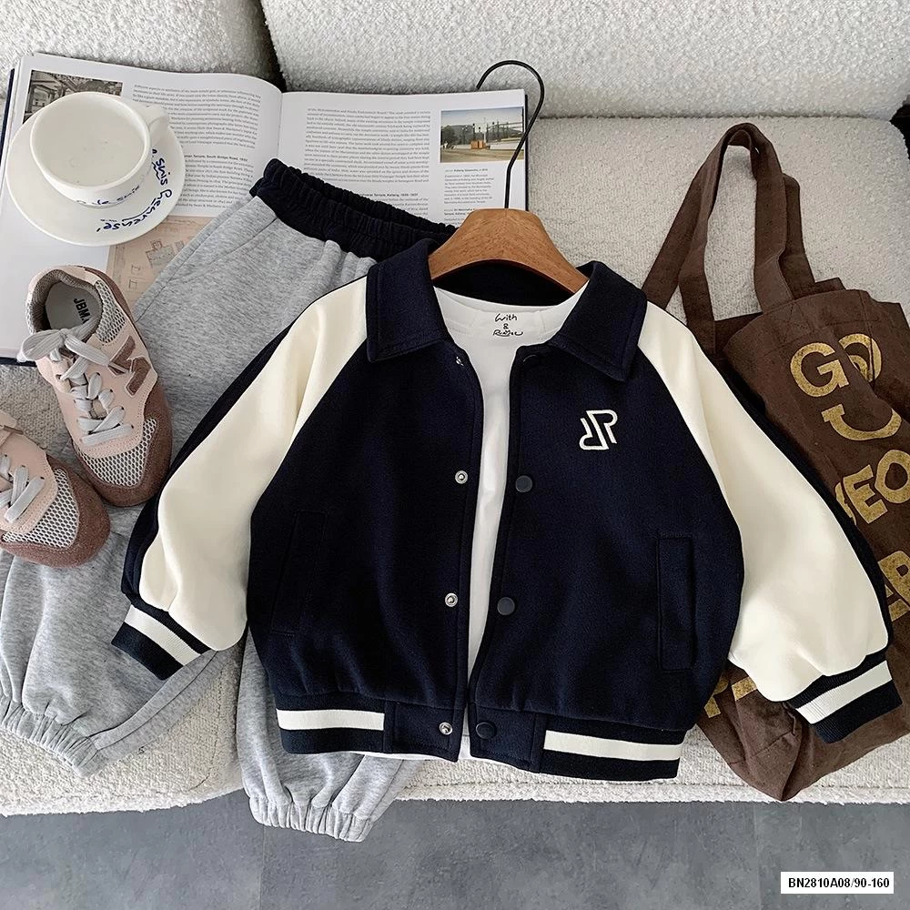 KHOÁC NỈ BÓNG CHÀY CỔ BẺ