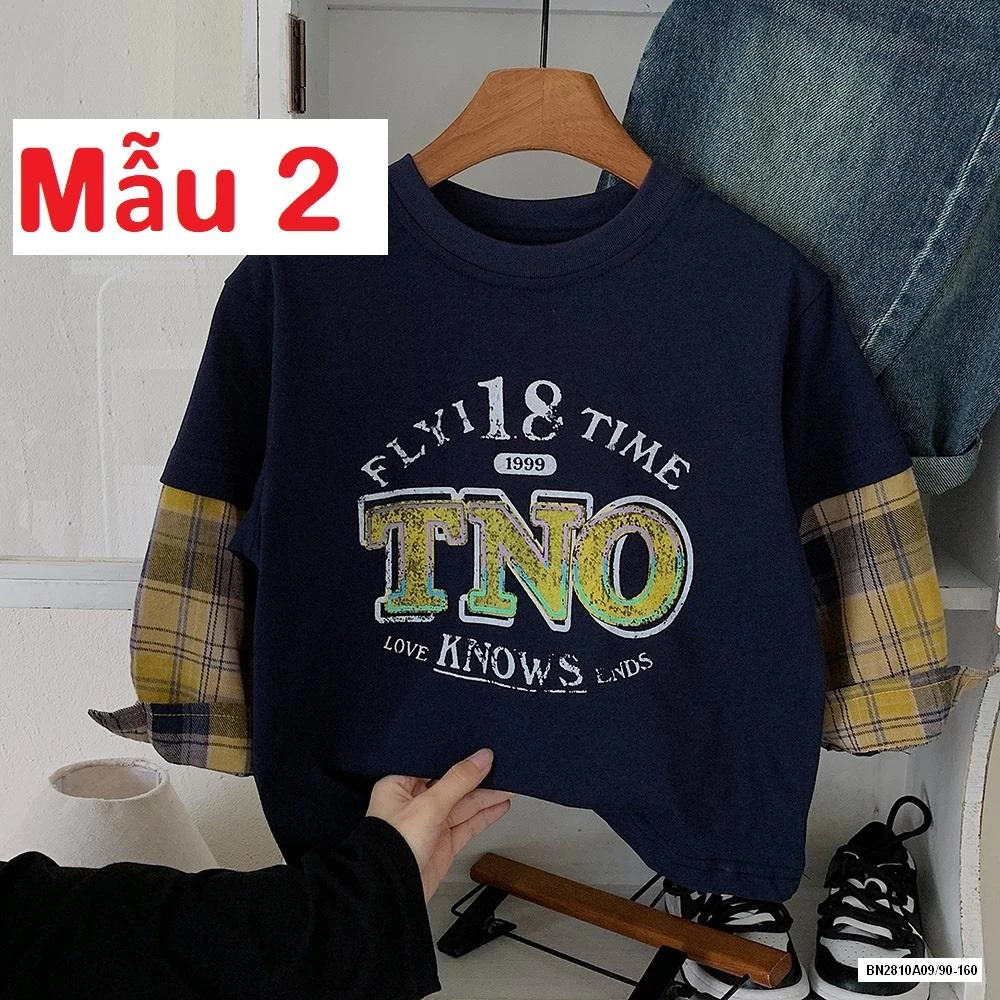 ÁO NỈ PHỐI TAY KẺ