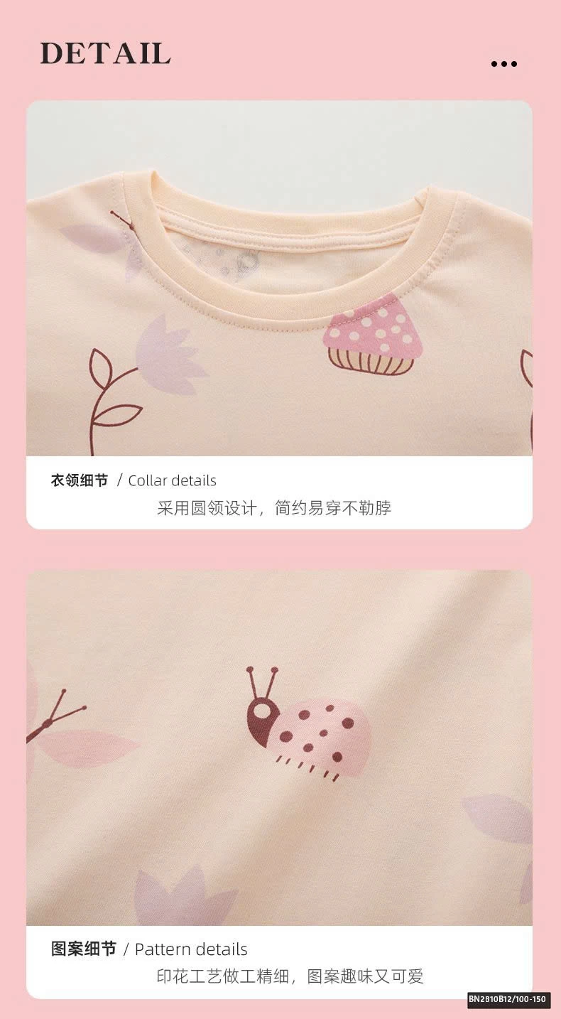 BỘ COTTON MẶC NHÀ BÉ GÁI MALWEE