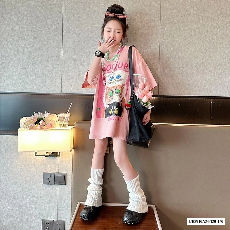 ÁO THUN HỒNG DÁNG DÀI SZ ĐẠI