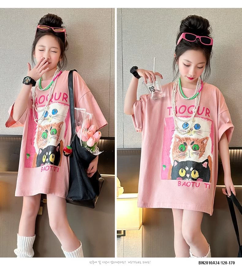 ÁO THUN HỒNG DÁNG DÀI SZ ĐẠI