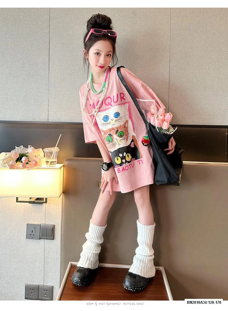 ÁO THUN HỒNG DÁNG DÀI SZ ĐẠI