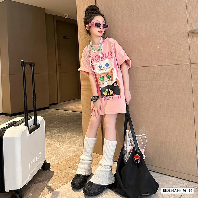 ÁO THUN HỒNG DÁNG DÀI SZ ĐẠI