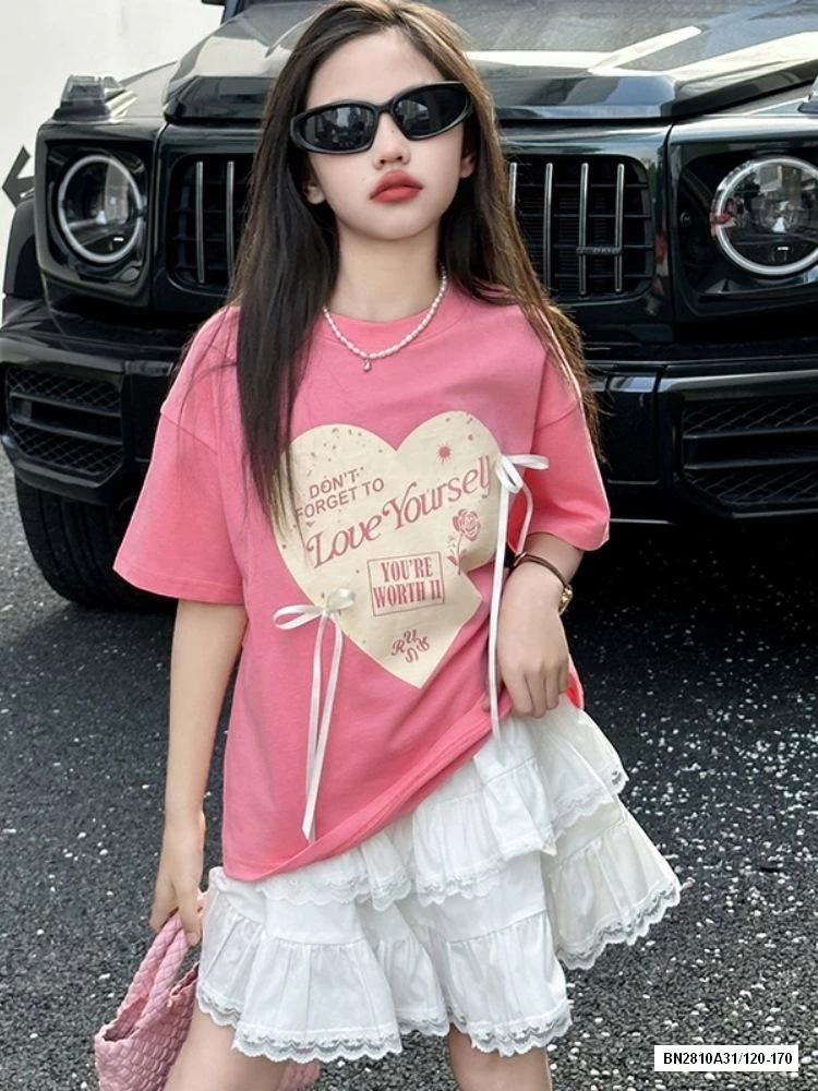 SÉT ÁO HỒNG MIX CV TRẮNG