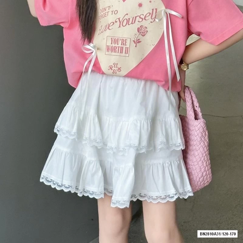 SÉT ÁO HỒNG MIX CV TRẮNG