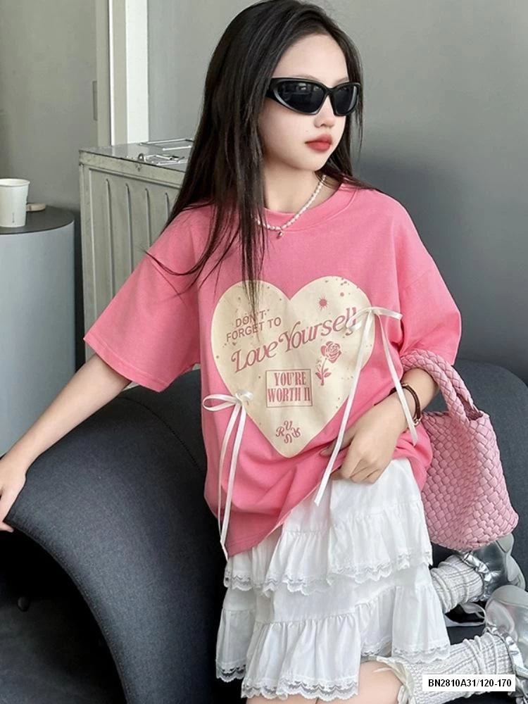 SÉT ÁO HỒNG MIX CV TRẮNG