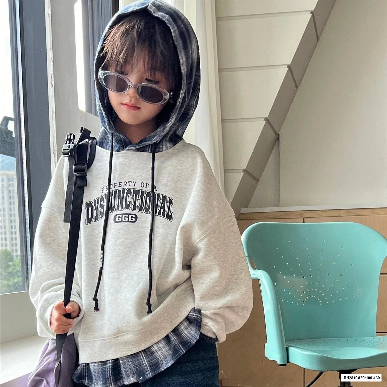 HOODIE NỈ GIẢ 2 LỚP CARO