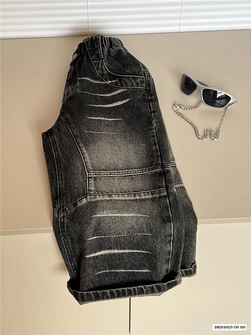 JEAN SUÔNG ĐEN BẠC GỐI SNIDOLS