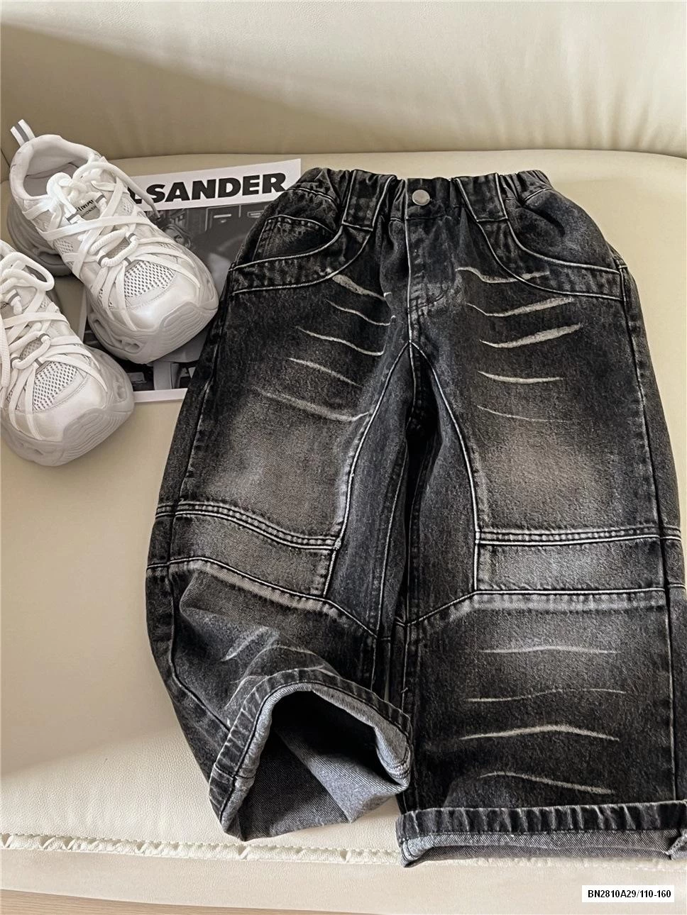 JEAN SUÔNG ĐEN BẠC GỐI SNIDOLS