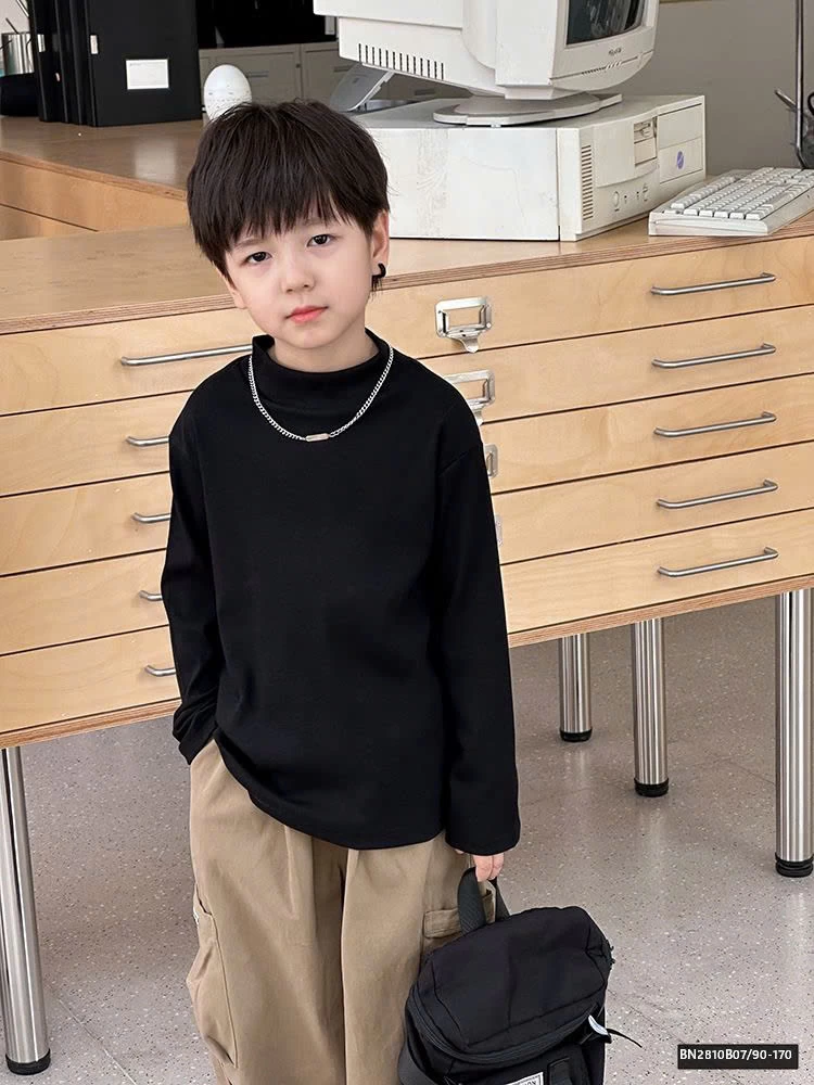 ÁO GIỮ NHIỆT TRƠN MÀU AMBB  24Y101