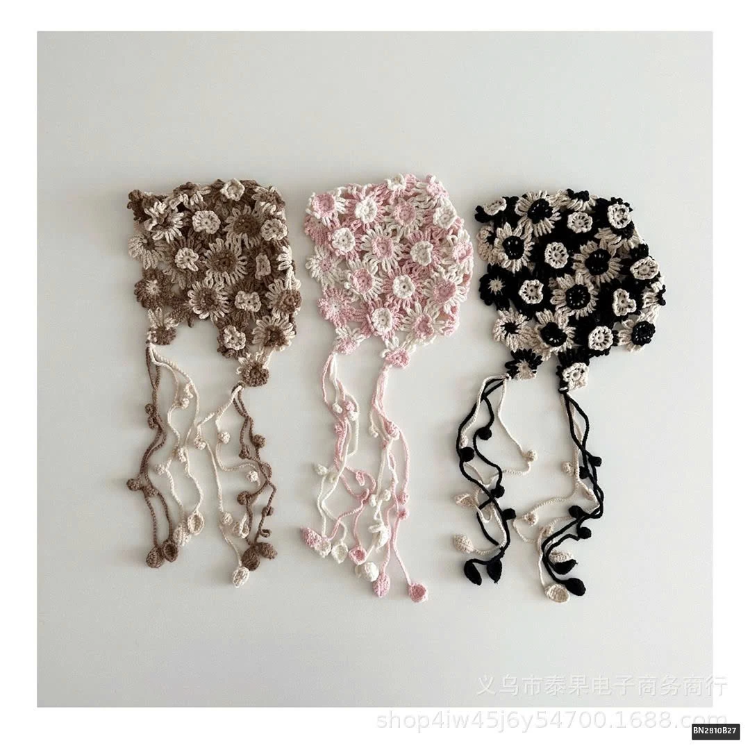 MŨ LEN HOA THỜI TRANG CHO BÉ