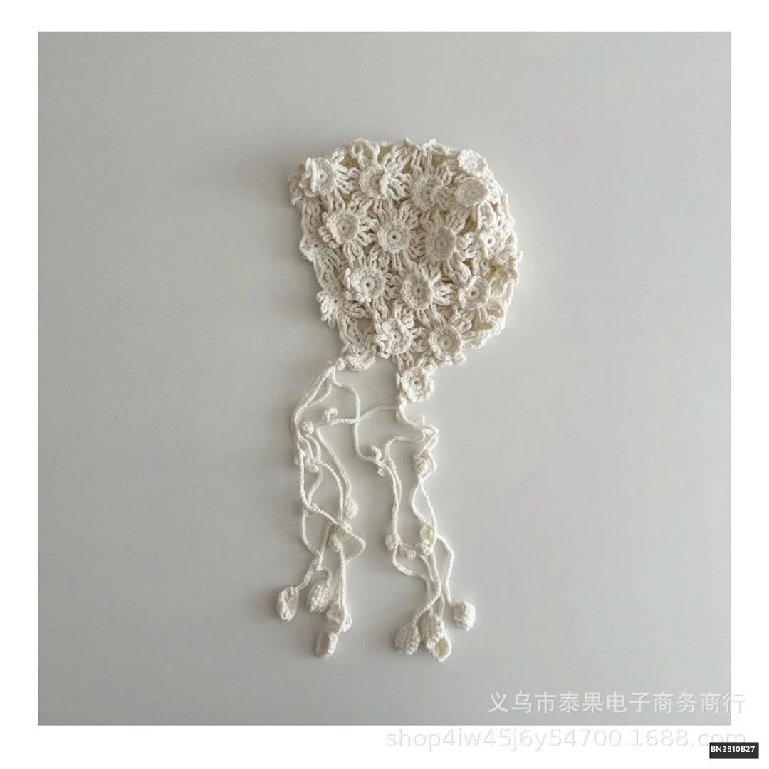 MŨ LEN HOA THỜI TRANG CHO BÉ