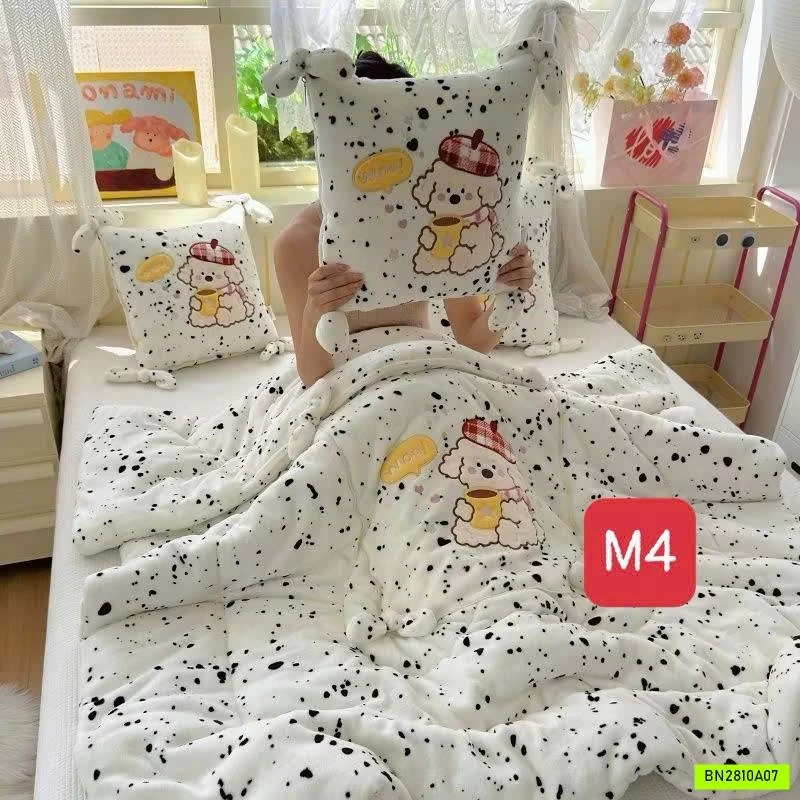 BỘ CHĂN GỐI 2IN1 BĂNG NHUNG
