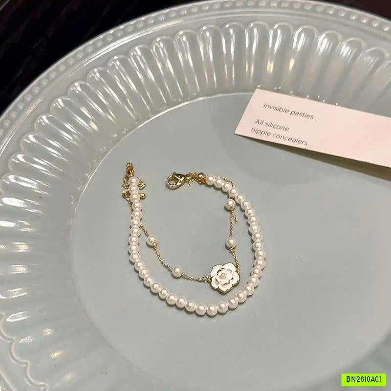 VÒNG TAY HÌNH HOA TRÀ XINH XỈU LNIEER